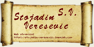 Stojadin Verešević vizit kartica